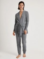 Calida Wełniane spodnie dresowe w kolorze szarym rozmiar: M. Szare spodnie dresowe Calida, m, bez wzorów, z dresówki. Za 393.45 zł.