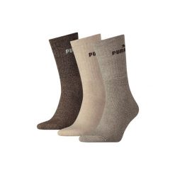 Skarpety Puma Crew 3-Pack 39-42: Wygoda i Zrównoważony Rozwój. Brązowe skarpety Puma, bez wzorów, z bawełny. Za 94.99 zł.