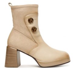 Botki Hispanitas. Botki Hispanitas, bez wzorów, bez obcasa, na słupku, bez zapięcia. Za 749.99 zł.