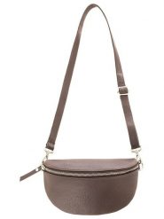 Zwillingsherz Skórzana saszetka "Crossbody" w kolorze brązowym - 23 x 14 cm rozmiar: onesize. Brązowe torby na ramię Zwillingsherz, bez wzorów, z materiału, na ramię, bez dodatków. Za 175.31 zł.