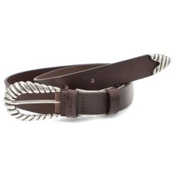 Brązowy Elegancki Damski Pasek Big Star. Brązowe paski Big Star, bez wzorów, z jeansu, eleganckie. Za 129.00 zł.