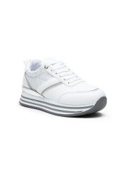 Foreverfolie Sneakersy w kolorze białym rozmiar: 39. Białe trampki Foreverfolie, bez wzorów, z materiału, bez zapięcia. Za 128.74 zł.
