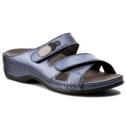 Klapki Berkemann. Niebieskie klapki Berkemann, bez wzorów, bez obcasa. Za 399.99 zł.