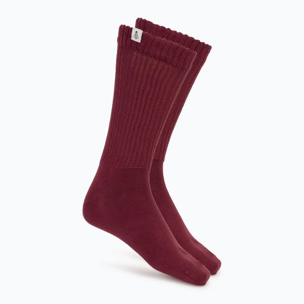 Skarpety damskie JOYINME Ground Yourself. Czerwone skarpety Joy in me, bez wzorów, z bawełny. Za 39.99 zł.