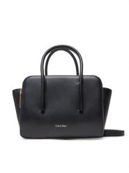 Calvin Klein Torebka Carryall Micro Leather Tote LV04F3057G Czarny. Czarne torebki klasyczne Calvin Klein, bez wzorów, ze skóry, bez dodatków. Za 999.99 zł.