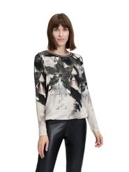 Betty Barclay Koszulka w kolorze czarno-kremowym rozmiar: 44. Brązowe bluzki Betty Barclay, bez wzorów, bez kołnierzyka, bez ramiączek. Za 82.99 zł.