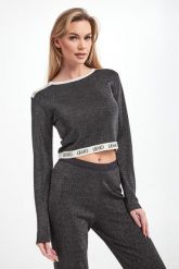 Sweter damski lureksowy LIU JO. Swetry Liu Jo, m, bez wzorów, bez ramiączek. Za 589.00 zł.