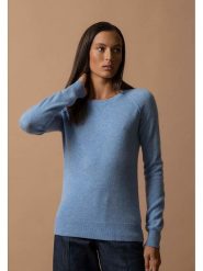Perfect Cashmere Kaszmirowy sweter "Wilma" w kolorze błękitnym rozmiar: S. Niebieskie swetry Perfect Cashmere, s, bez wzorów, z kaszmiru, bez ramiączek. Za 347.99 zł.