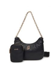 Liu Jo Torebka S Hobo AF5180 E0077 Czarny. Czarne torebki klasyczne Liu Jo, bez wzorów, ze skóry, bez dodatków. Za 629.99 zł.