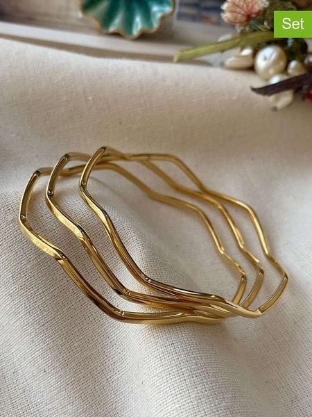 Luseera Bransoletki (3 szt.) rozmiar: onesize. Bransoletki Luseera, ze stali. Za 43.99 zł.