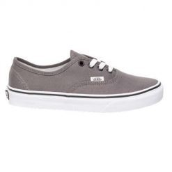 Buty na deskorolkę damskie Vans. Szare obuwie sportowe Vans, bez zapięcia. W wyprzedaży za 233.05 zł.