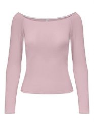 ONLY Koszulka w kolorze jasnoróżowym rozmiar: XL. Różowe bluzki Only, xl, bez wzorów, bez kołnierzyka, bez ramiączek. Za 75.16 zł.