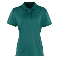Damska Koszulka Polo Coolchecker. Zielone koszulki polo PREMIER, s, bez wzorów, bez kołnierzyka, bez ramiączek. Za 80.99 zł.