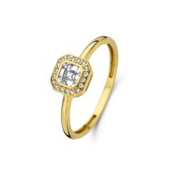 Beloro Pierścionek Beloro Jewels Monte Napoleone Sofia złoty - 9-karatowe złoto Pierścionki 1 ct Damski. Żółte pierścionki Beloro, złote. Za 446.99 zł.