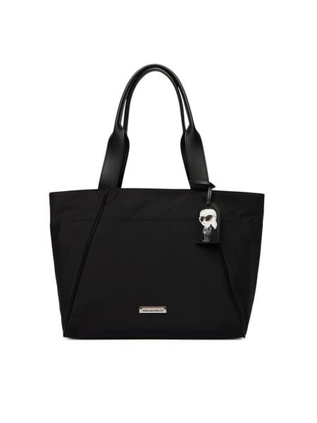 KARL LAGERFELD Torebka B3W30128 Czarny. Czarne shopper KARL LAGERFELD, bez wzorów, z materiału, bez dodatków. Za 806.99 zł.