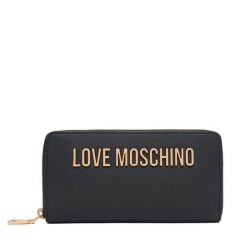 Portfel LOVE MOSCHINO. Czarne portfele Love Moschino, bez wzorów. Za 439.99 zł.