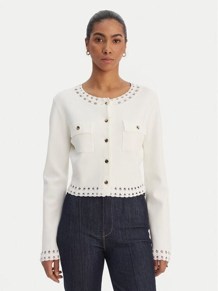 Fracomina Kardigan FR26ST8010K52401 Écru Regular Fit. Kardigany Fracomina, l, bez wzorów, z syntetyku. Za 649.99 zł.