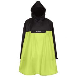 Poncho VAUDE Valero. Żółte kurtki sportowe Vaude, bez wzorów, bez kaptura, rowerowe. Za 391.50 zł.