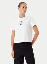 Vero Moda T-Shirt Sara 10311633 Biały Regular Fit. Białe t-shirty Vero Moda, l, bez wzorów, z bawełny, bez kołnierzyka, bez ramiączek. Za 99.99 zł.