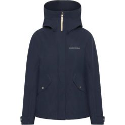 Damska kurtka z kapturem Didriksons Silja. Niebieskie swetry Didriksons, bez wzorów, bez ramiączek. W wyprzedaży za 791.00 zł.