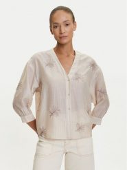 Tatuum Koszula Rue T2509.078 Beżowy Relaxed Fit. Brązowe koszule Tatuum, bez wzorów, z lyocellu, bez kołnierzyka, bez ramiączek. Za 329.99 zł.