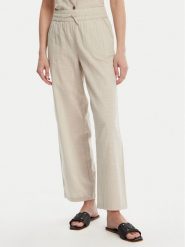 Vero Moda Spodnie materiałowe Caia 10333796 Beżowy Wide Leg. Brązowe spodnie materiałowe Vero Moda, xl, bez wzorów, z bawełny. Za 129.99 zł.