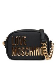 LOVE MOSCHINO Torebka JC4026PP1NKD0000 Czarny. Czarne listonoszki Love Moschino, bez wzorów, ze skóry, bez dodatków. Za 859.99 zł.