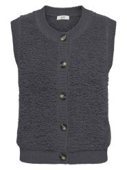 JDY Bezrękawnik w kolorze antracytowym rozmiar: L. Czarne swetry JDY, l, bez wzorów, bez ramiączek. Za 74.11 zł.