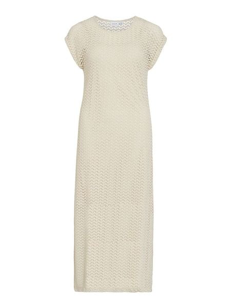 Vila Sukienka "Vimine" w kolorze beżowym rozmiar: S. Brązowe sukienki Vila, s, bez wzorów, bez kołnierzyka, bez ramiączek, midi. Za 129.95 zł.