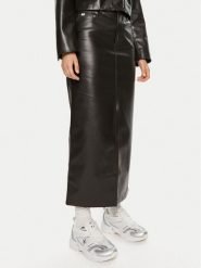 Calvin Klein Jeans Spódnica z imitacji skóry J20J223547 Czarny Regular Fit. Czarne spódnice Calvin Klein Jeans, xs, bez wzorów, z jeansu. Za 289.99 zł.