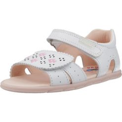 Sandały PABLOSKY 066807P Biały. Białe sandały PABLOSKY, bez wzorów, ze skóry, sportowe, bez obcasa, bez zapięcia. Za 271.99 zł.