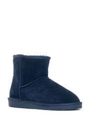 NICEBAY Skórzane botki zimowe "Gravelly" w kolorze granatowym rozmiar: 37. Niebieskie botki NICEBAY, na zimę, bez wzorów, z materiału, bez obcasa, bez zapięcia. Za 190.97 zł.
