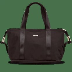 Duża torba damska ROSELLA z funkcją poszerzania BLACK. Czarne torby na laptopa Wings, bez wzorów, z materiału, duże. Za 169.90 zł.