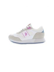 U.S. Polo Assn. Sneakersy w kolorze biało-beżowo-różowym rozmiar: 37. Białe trampki U.S. Polo Assn., bez wzorów, bez zapięcia. Za 233.33 zł.