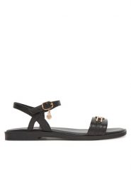 MEXX Sandały MX/026C-EST Czarny. Czarne sandały Mexx, bez wzorów, ze skóry, bez obcasa, na płaskiej podeszwie, bez zapięcia. Za 229.99 zł.