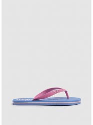 Pepe Jeans FOOTWEAR Japonki w kolorze niebiesko-jasnoróżowym rozmiar: 37. Niebieskie klapki Pepe Jeans FOOTWEAR, bez wzorów, z jeansu, z otwartym noskiem, bez obcasa. Za 83.42 zł.