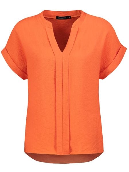Sublevel Bluzka w kolorze pomarańczowym rozmiar: M. Pomarańczowe bluzki Sublevel, m, bez wzorów, bez kołnierzyka, bez ramiączek. Za 69.42 zł.