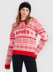 4F Sweter z wełną damski - czerwony XS. Czerwone swetry 4f, xs, bez wzorów, z wełny, bez ramiączek. Za 299.99 zł.