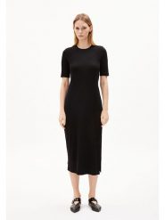 Armedangels Sukienka ''Sehaaraa'' w kolorze czarnym rozmiar: M. Czarne sukienki ARMEDANGELS, m, bez wzorów, z bawełny, bez kołnierzyka, bez ramiączek, midi. Za 214.95 zł.