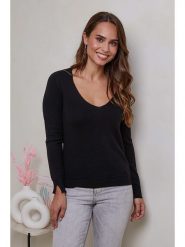 Soft Cashmere Kaszmirowy sweter w kolorze czarnym rozmiar: XL. Czarne swetry Soft Cashmere, xl, bez wzorów, z kaszmiru, bez ramiączek. Za 228.92 zł.