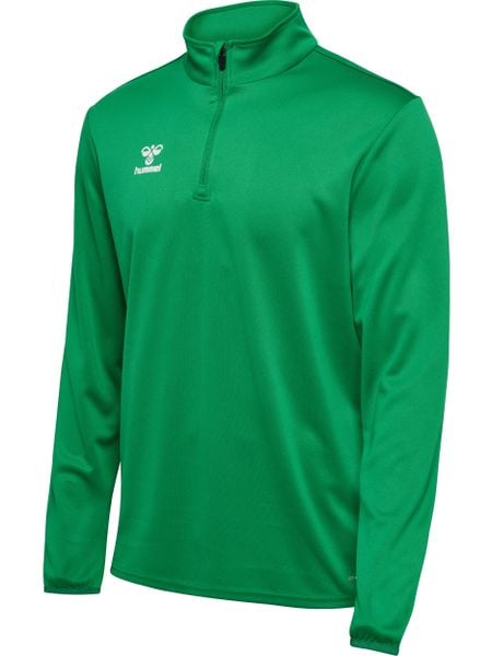 Bluza dresowa 1/2 zip Hummel Essential. Czerwone bluzy Hummel, s, bez wzorów, z dresówki, bez kaptura. Za 157.00 zł.
