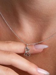 Lodie Silver Srebrny naszyjnik z zawieszką - dł. 42 cm rozmiar: onesize. Szare naszyjniki Lodie Silver, z cyrkonią, srebrne. Za 65.99 zł.