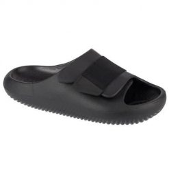 Klapki unisex Crocs 209413001. Czarne klapki Crocs, bez wzorów, z materiału, bez obcasa. Za 239.00 zł.
