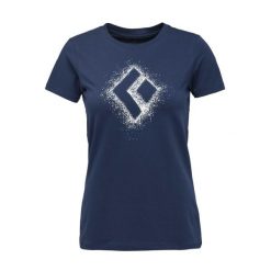 Koszulka damska bawełniana Black Diamond Chalked Up 2.0 Tee z krótkim rękawem. Niebieskie koszulki sportowe Black Diamond, bez wzorów, z bawełny, bez ramiączek. Za 124.99 zł.