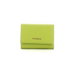COCCINELLE Skórzany portfel w kolorze jasnozielonym - 12 x 9 x 2,5 cm rozmiar: onesize. Zielone portfele Coccinelle, bez wzorów, z materiału. Za 373.35 zł.
