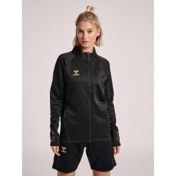 Bluza do piłki ręcznej damska Hummel Cima XK zapinana na zamek. Brązowe bluzy Hummel, na wiosnę, xl, bez wzorów, z dresówki, bez kaptura. Za 231.40 zł.