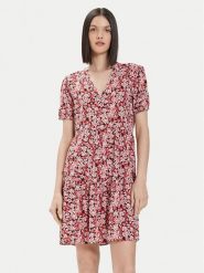 ONLY Sukienka letnia Nova 15222215 Różowy Regular Fit. Czerwone sukienki Only, na lato, xs, bez wzorów, z wiskozy, bez kołnierzyka, bez ramiączek. Za 159.99 zł.