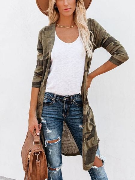 LA Angels Kardigan w kolorze khaki rozmiar: M. Brązowe kardigany LA Angels, m, bez wzorów. Za 186.63 zł.