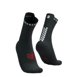 Second Life - Skarpetki biegowe Compressport ProRacing Sock... - Stan Doskonały. Czarne skarpety Compressport, bez wzorów, z materiału. Za 63.00 zł.