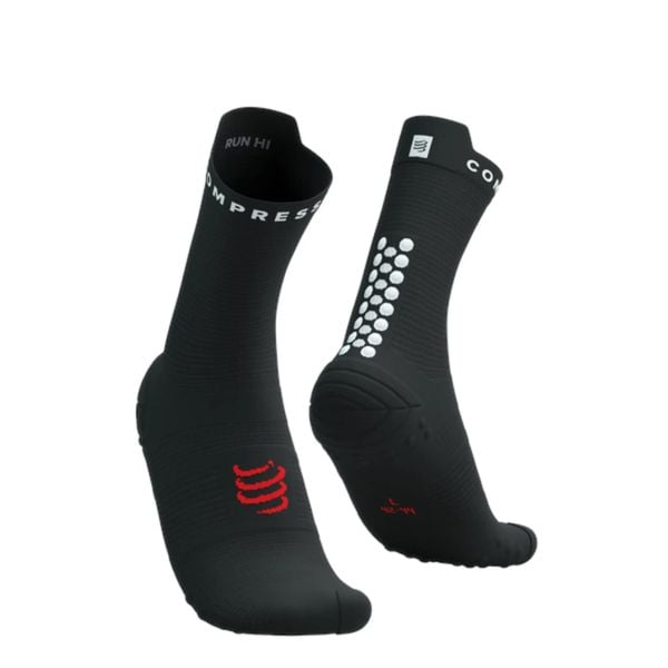 Second Life - Skarpetki biegowe Compressport ProRacing Sock... - Stan Doskonały. Czarne skarpety Compressport, bez wzorów, z materiału. Za 63.00 zł.
